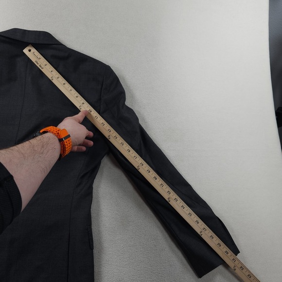 Suitsupply Jacket Mens 34 Gray VITALE BARBERIS CANONICO Napoli Int Blazer Sport - Picture 16 of 16